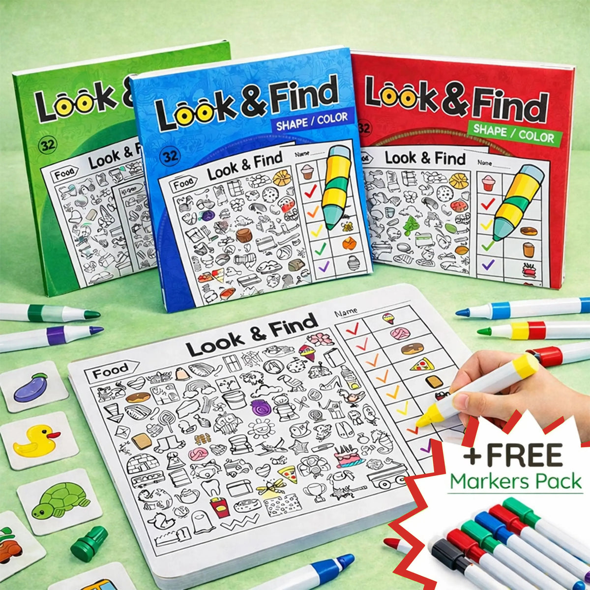 Look & Find Coloring Books — Wrapango